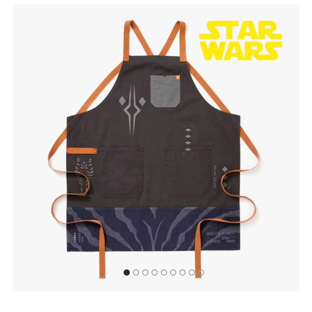 NWT Hedley & Bennett Star Wars Black Apron with Crossover Straps